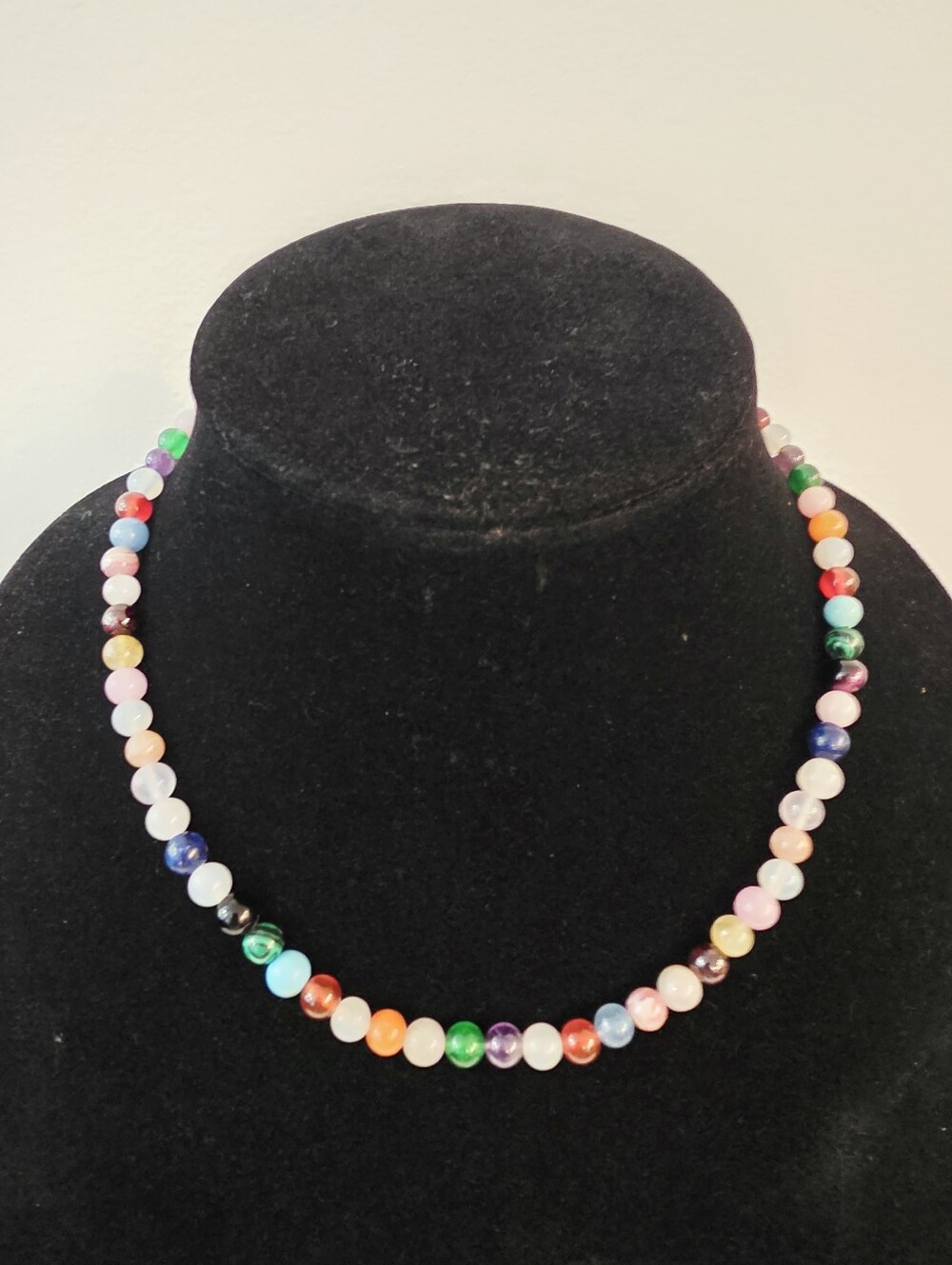 Monica Vinader Bold Multi Gemstone Beaded Necklace 18k Goldplated 17+3.5" New